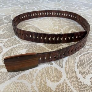 Ashland Hardwood Gallery Vintage Wooden Belt - Fits up to 36” Waist